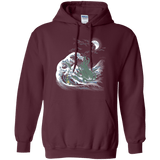 Sweatshirts Maroon / Small Wave Of R'lyeh Pullover Hoodie