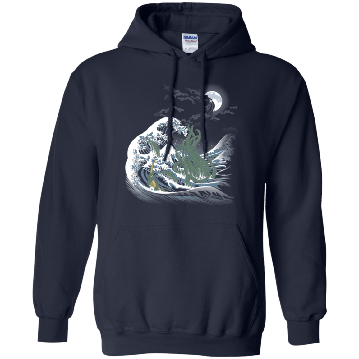 Sweatshirts Navy / Small Wave Of R'lyeh Pullover Hoodie