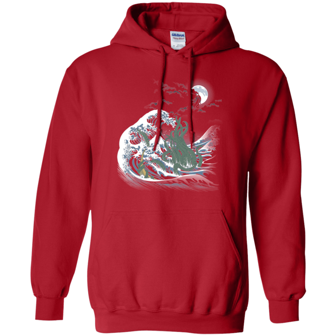 Sweatshirts Red / Small Wave Of R'lyeh Pullover Hoodie