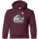 Sweatshirts Maroon / YS Wave Of R'lyeh Youth Hoodie