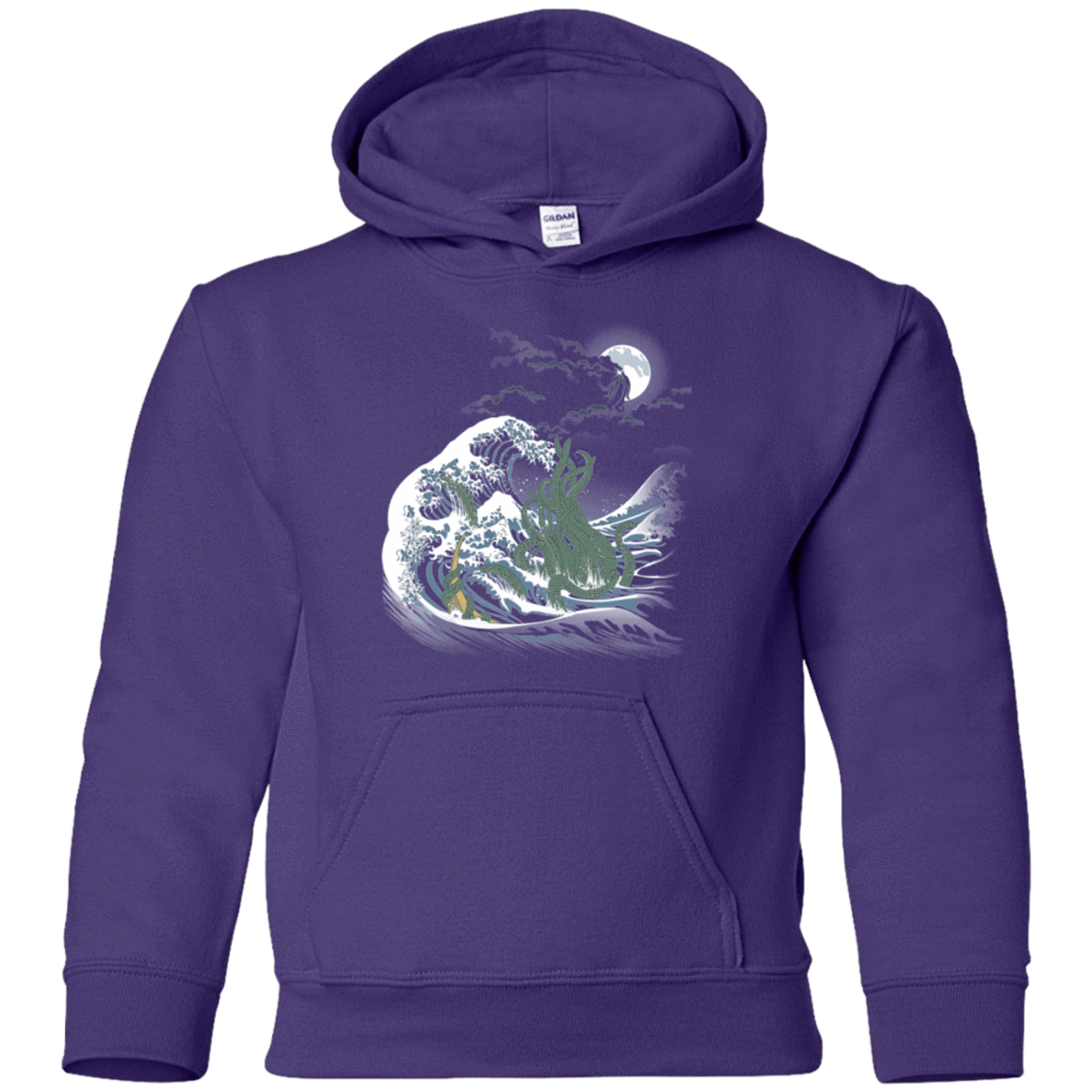 Sweatshirts Purple / YS Wave Of R'lyeh Youth Hoodie