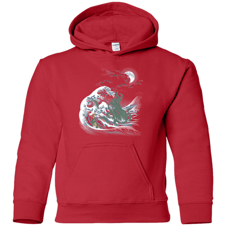 Sweatshirts Red / YS Wave Of R'lyeh Youth Hoodie