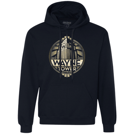 Sweatshirts Navy / Small Wayne Tower Premium Fleece Hoodie