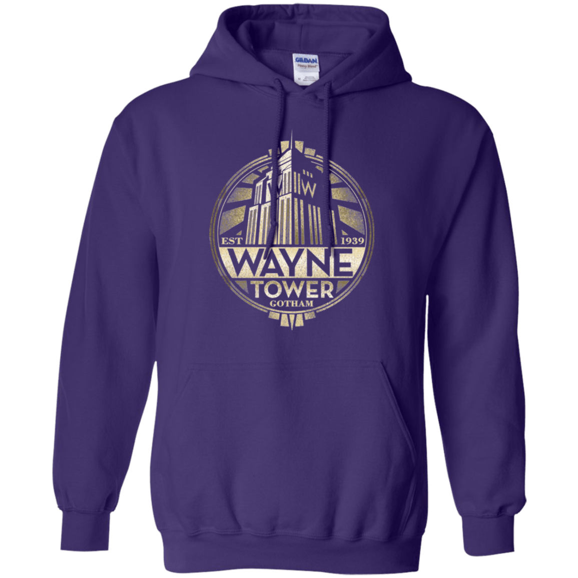 Sweatshirts Purple / Small Wayne Tower Pullover Hoodie