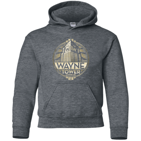 Sweatshirts Dark Heather / YS Wayne Tower Youth Hoodie