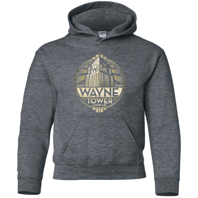 Sweatshirts Dark Heather / YS Wayne Tower Youth Hoodie