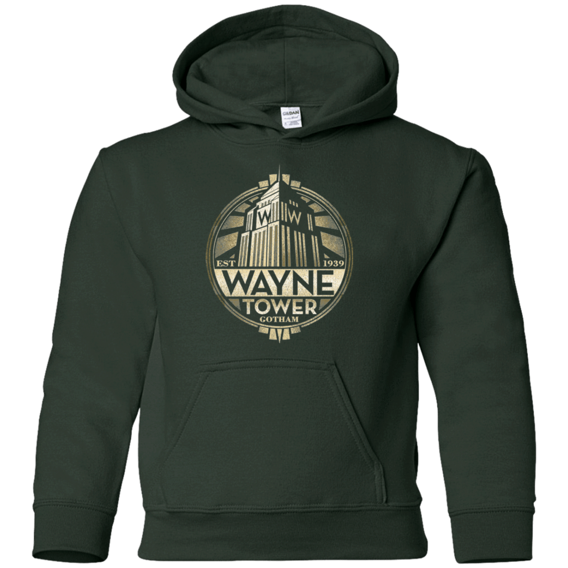 Sweatshirts Forest Green / YS Wayne Tower Youth Hoodie