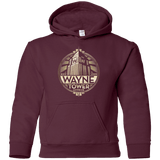 Sweatshirts Maroon / YS Wayne Tower Youth Hoodie