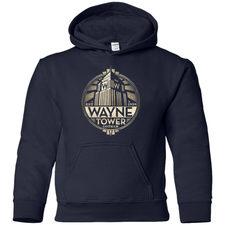 Sweatshirts Navy / YS Wayne Tower Youth Hoodie