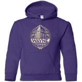 Sweatshirts Purple / YS Wayne Tower Youth Hoodie
