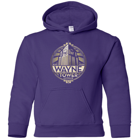 Sweatshirts Purple / YS Wayne Tower Youth Hoodie