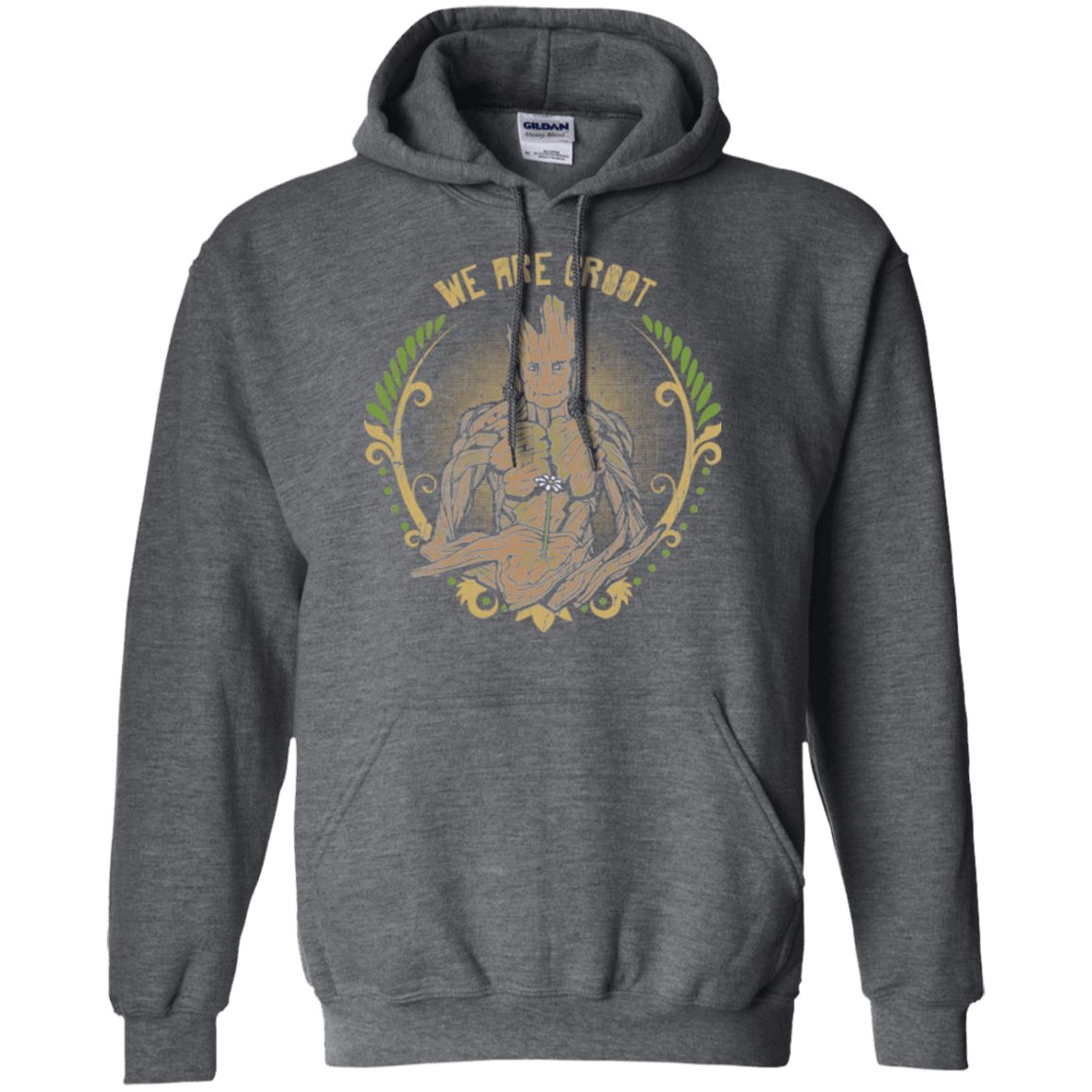 Sweatshirts Dark Heather / Small We are Groot Pullover Hoodie