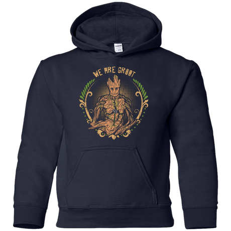Sweatshirts Navy / YS We are Groot Youth Hoodie