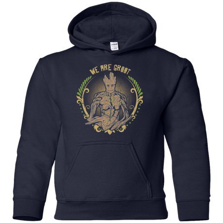 Sweatshirts Navy / YS We are Groot Youth Hoodie