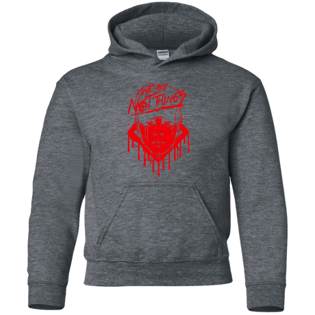 Sweatshirts Dark Heather / YS We Are Not Things Youth Hoodie