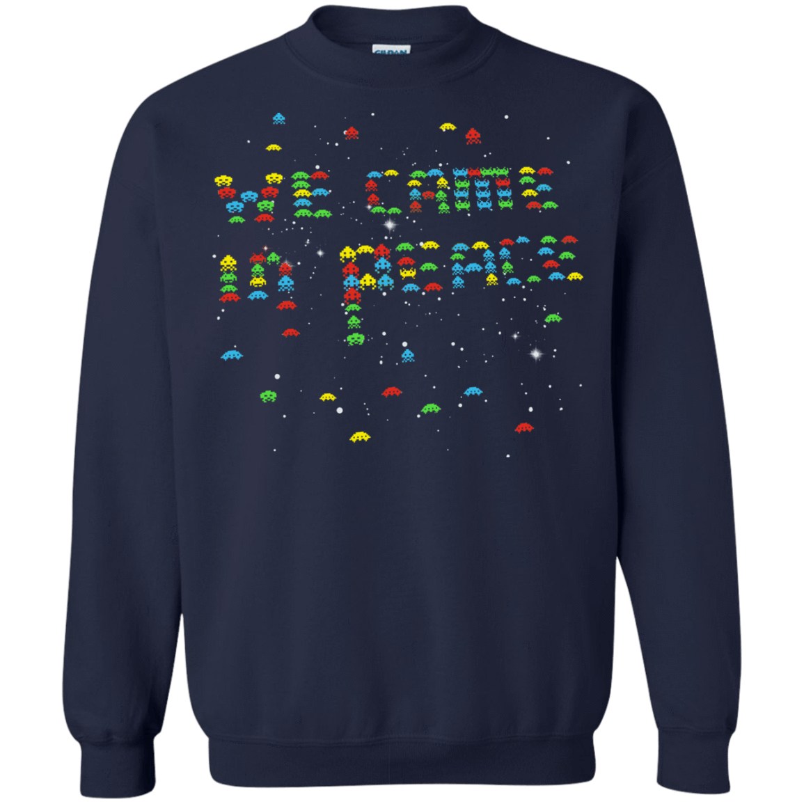 Sweatshirts Navy / S We came in peace Crewneck Sweatshirt