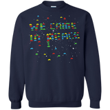 Sweatshirts Navy / S We came in peace Crewneck Sweatshirt