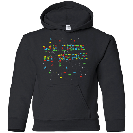 Sweatshirts Black / YS We came in peace Youth Hoodie