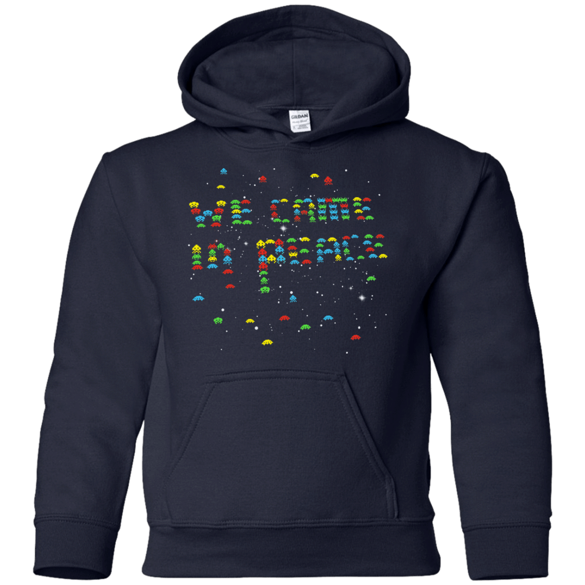 Sweatshirts Navy / YS We came in peace Youth Hoodie