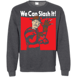 Sweatshirts Dark Heather / S We Can Slash It! Crewneck Sweatshirt