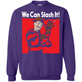 Sweatshirts Purple / S We Can Slash It! Crewneck Sweatshirt