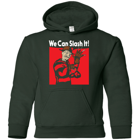 Sweatshirts Forest Green / YS We Can Slash It! Youth Hoodie