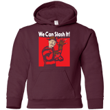 Sweatshirts Maroon / YS We Can Slash It! Youth Hoodie