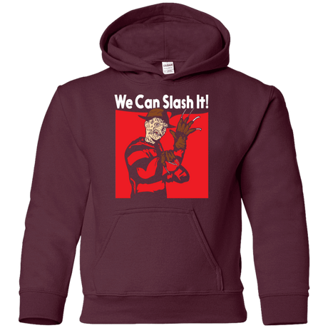 Sweatshirts Maroon / YS We Can Slash It! Youth Hoodie