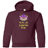Sweatshirts Maroon / YS We're all starving Youth Hoodie