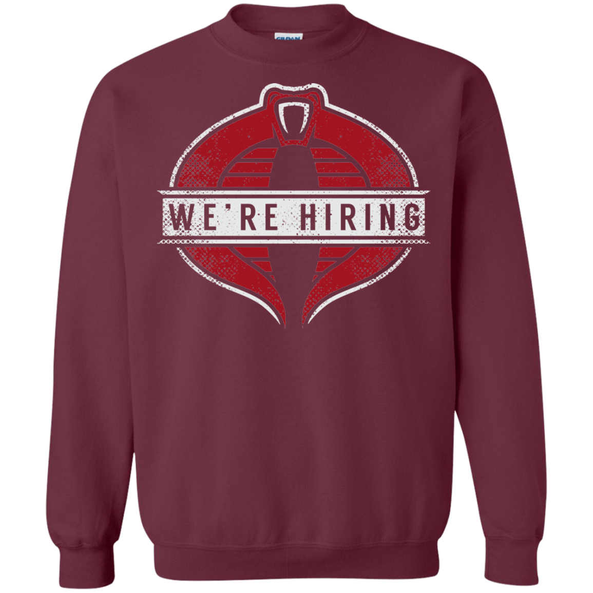 Sweatshirts Maroon / S We're Hiring Crewneck Sweatshirt