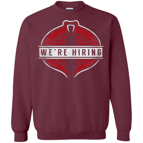 Sweatshirts Maroon / S We're Hiring Crewneck Sweatshirt