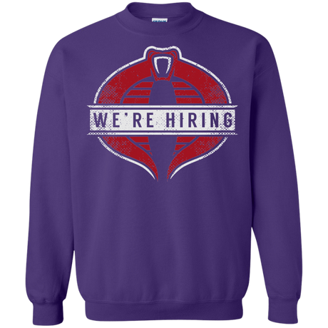 Sweatshirts Purple / S We're Hiring Crewneck Sweatshirt