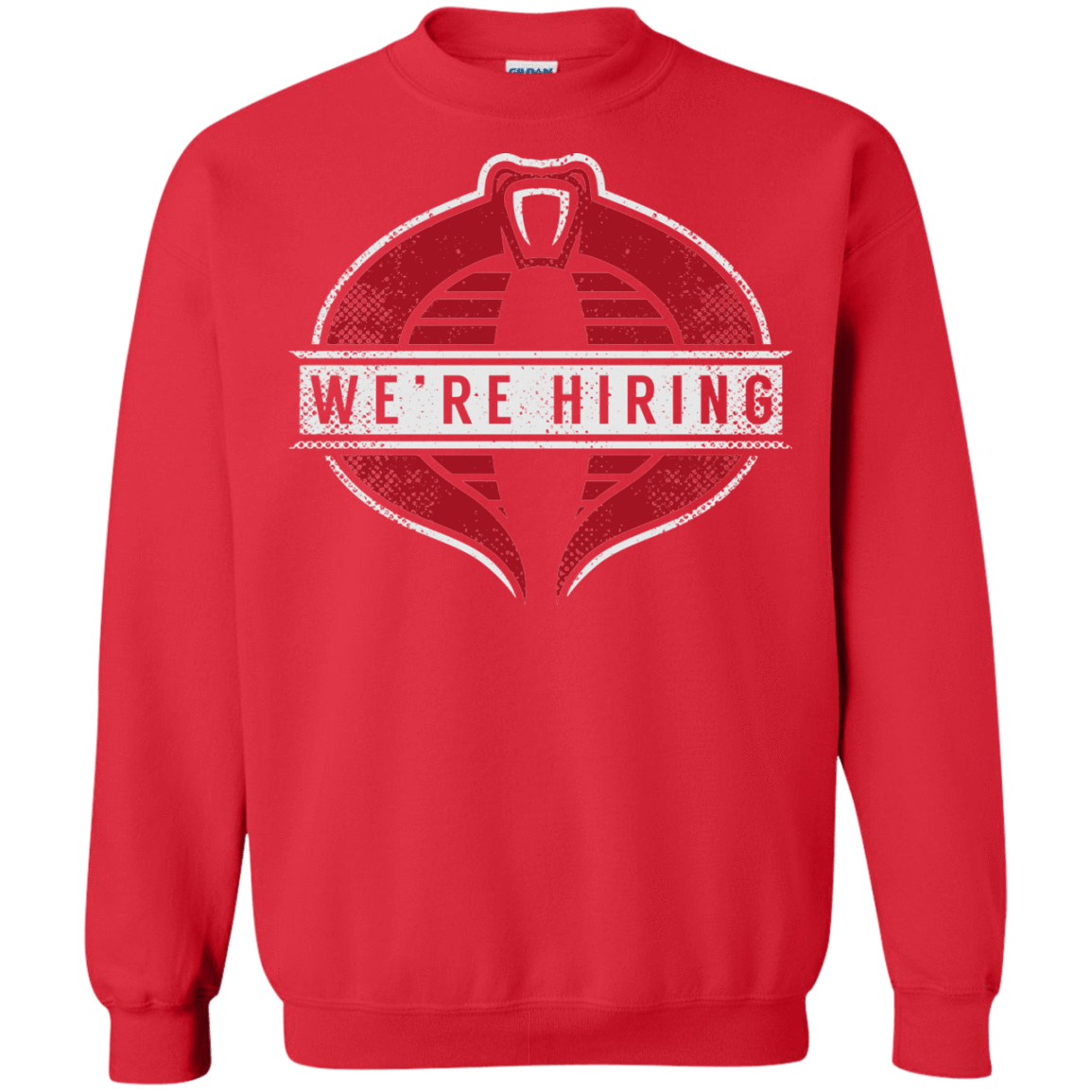 Sweatshirts Red / S We're Hiring Crewneck Sweatshirt