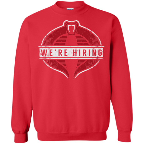 Sweatshirts Red / S We're Hiring Crewneck Sweatshirt