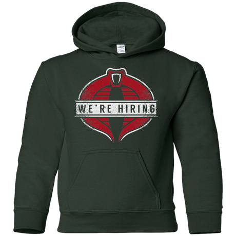Sweatshirts Forest Green / YS We're Hiring Youth Hoodie
