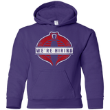 Sweatshirts Purple / YS We're Hiring Youth Hoodie