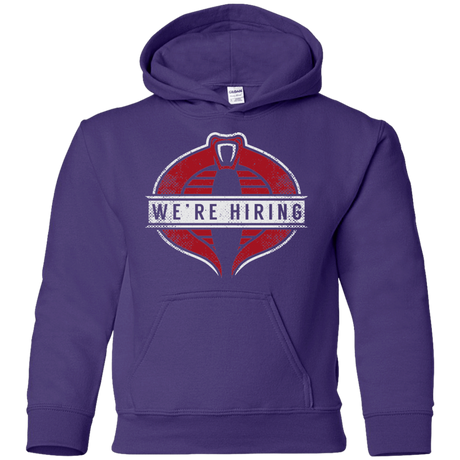 Sweatshirts Purple / YS We're Hiring Youth Hoodie