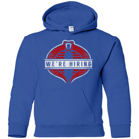 Sweatshirts Royal / YS We're Hiring Youth Hoodie