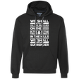 Sweatshirts Black / S We Shall Fight On the Beaches Premium Fleece Hoodie
