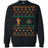 Sweatshirts Black / Small We Wish You A Metroid Christmas Crewneck Sweatshirt
