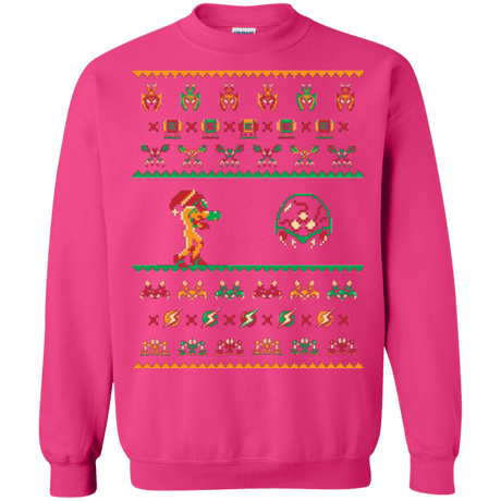 Sweatshirts Heliconia / Small We Wish You A Metroid Christmas Crewneck Sweatshirt