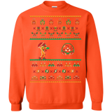 Sweatshirts Orange / Small We Wish You A Metroid Christmas Crewneck Sweatshirt
