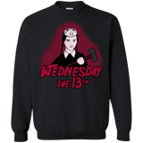 Sweatshirts Black / S Wednesday The 13th Crewneck Sweatshirt