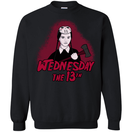 Sweatshirts Black / S Wednesday The 13th Crewneck Sweatshirt