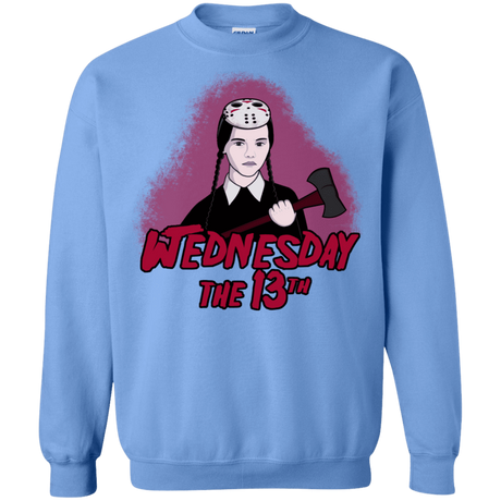 Sweatshirts Carolina Blue / S Wednesday The 13th Crewneck Sweatshirt