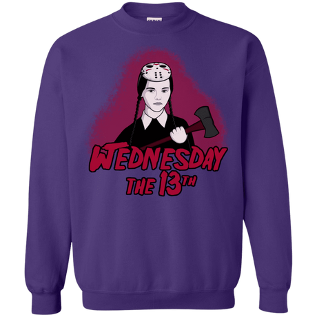 Sweatshirts Purple / S Wednesday The 13th Crewneck Sweatshirt