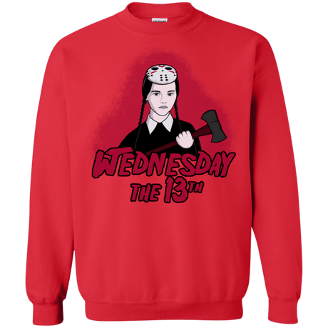 Sweatshirts Red / S Wednesday The 13th Crewneck Sweatshirt