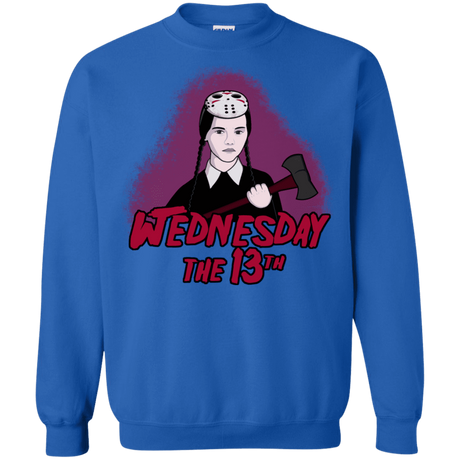 Sweatshirts Royal / S Wednesday The 13th Crewneck Sweatshirt