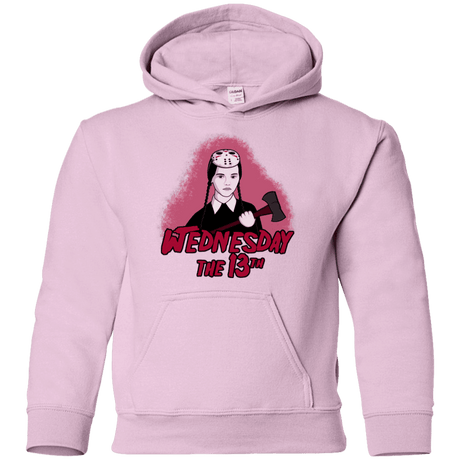 Sweatshirts Light Pink / YS Wednesday The 13th Youth Hoodie