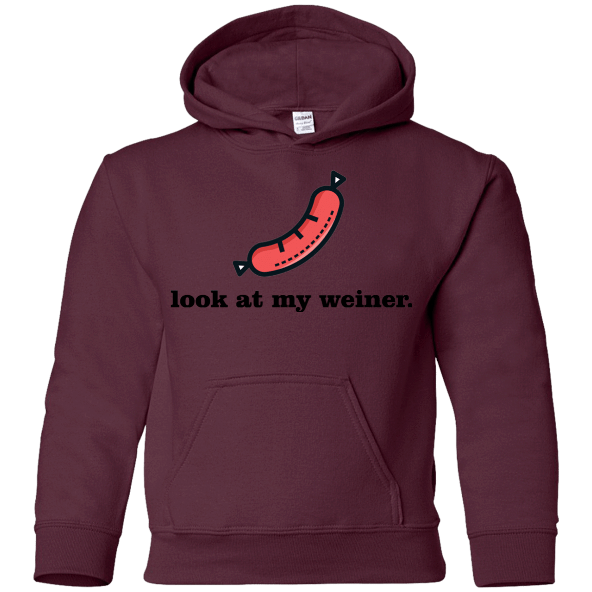 Sweatshirts Maroon / YS Weiner Youth Hoodie
